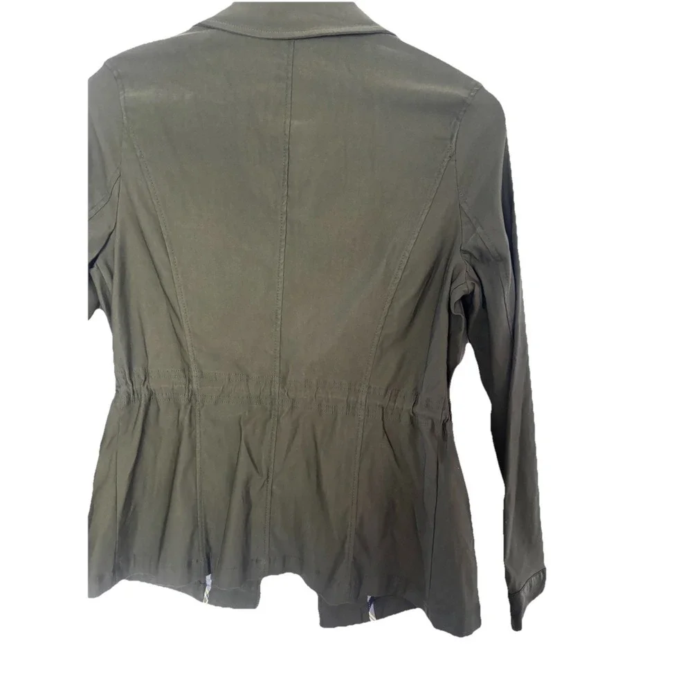 Eden Society Stitch Fix Womens Cargo Jacket Small Cinched Military‎ Green NEW